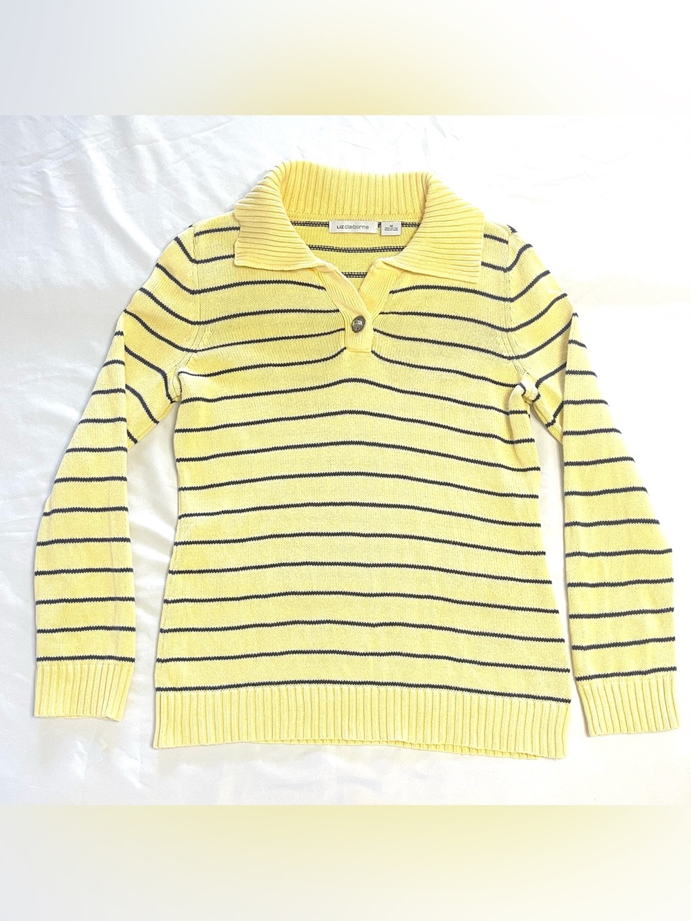 Vintage Preppy Sweater by Liz Claiborne Women’s Medium Striped Nautical